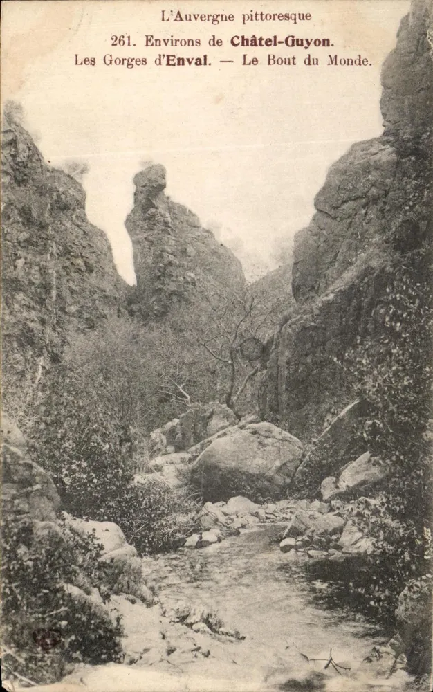 Die Gorges d'Enval — Das Ende der Welt — Pittoreske Auvergne — 261. Um Châtel-Guyon - Vorderseite