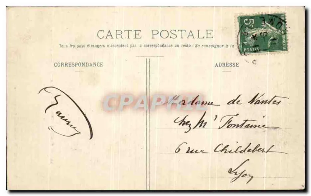 Clermont-Ferrand — La Fontaine Jacques-d'Amboise — Lib. Bougé-Béal, 21 Rue de l’Ecu - Rückseite