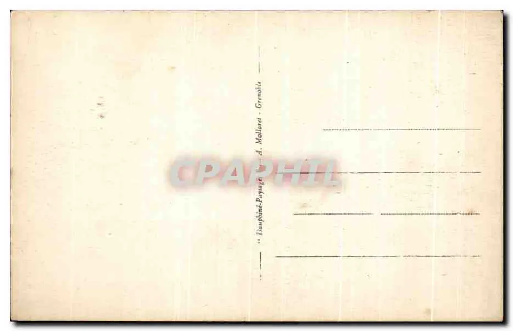 Grenoble - La Place Notre-Dame und die Kathedrale — Dauphinate-Éditeur, n° 10.506 - Rückseite