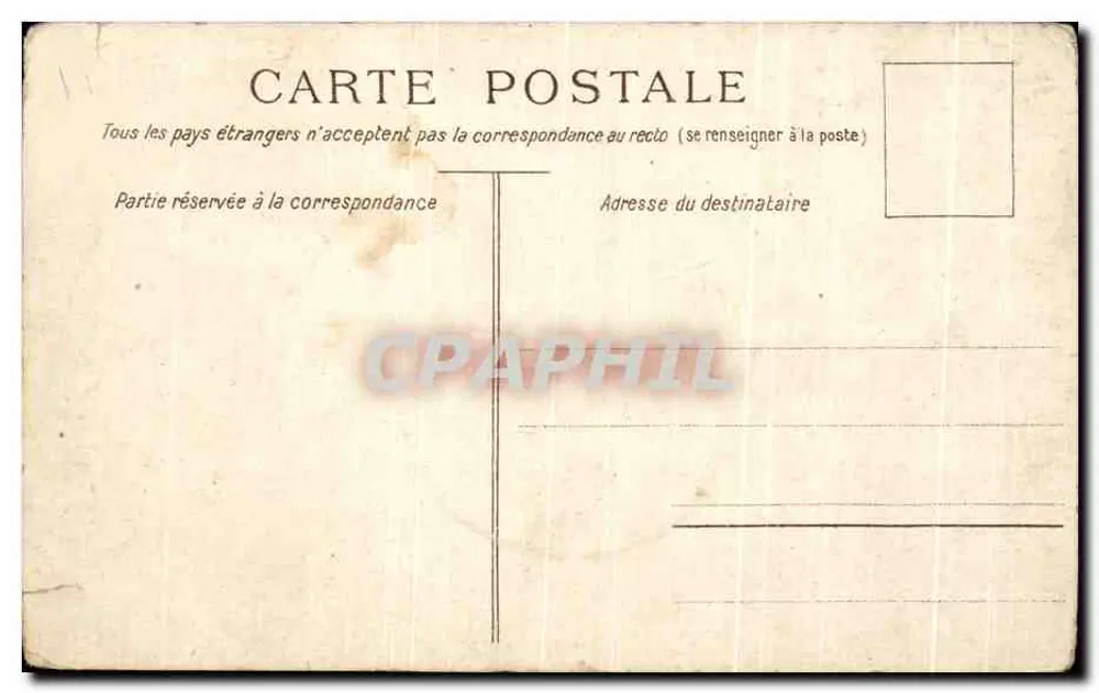 Grenoble — Le Square des Postes — Éditeur G. Courtin, Grenoble, n°14 - Verso