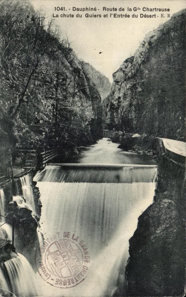 Dauphiné - Der Sturz des Guiers und der Eingang in den Wüsten - Straße zur Chartreuse-Station - E.R. - n°1041 - Vorderseite