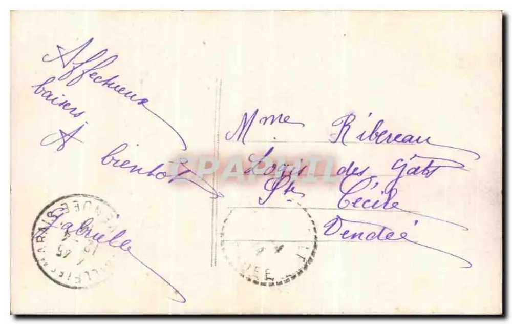 Menina segurando um grande ovo de Páscoa — decoração de rosas e ovos decorados — editor Léon Némaire, n° 1416 - Verso
