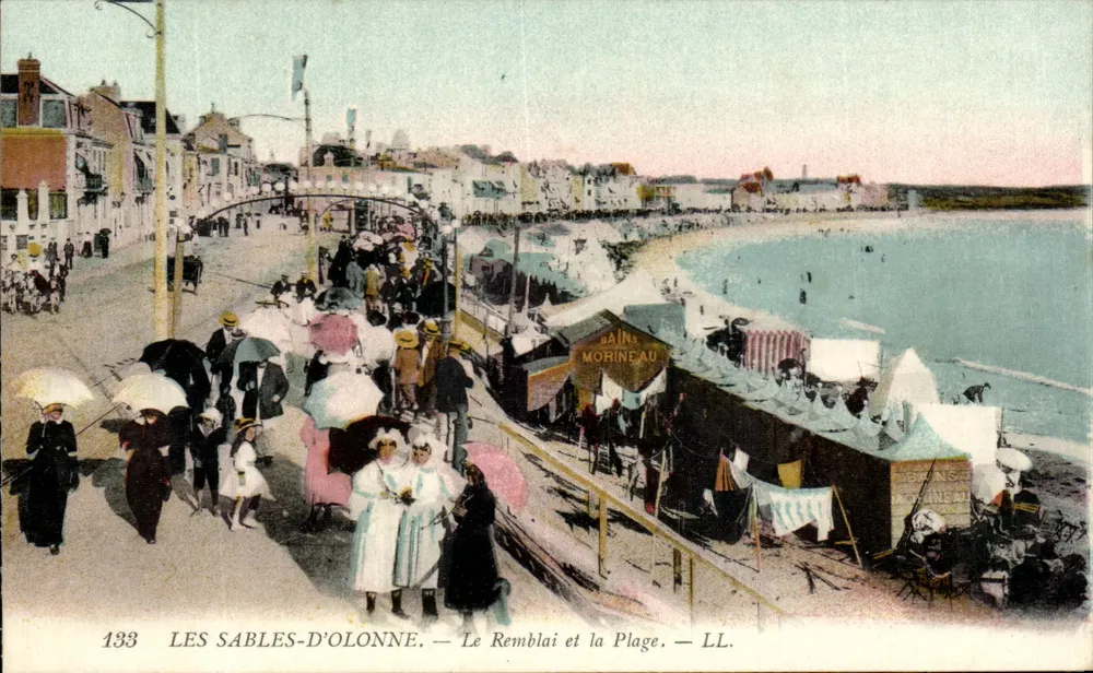 Les Sables-d'Olonne — Der Damm und der Strand — LL. - Vorderseite