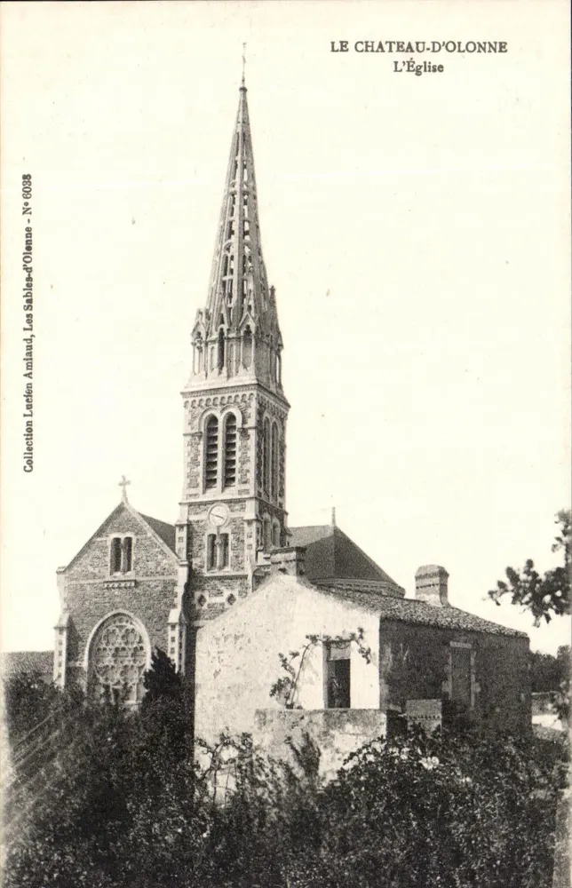 Le Château-d'Olonne — A Igreja — Lucien Lucten, Les Sables-d'Olonne, N° 6098 - Frente