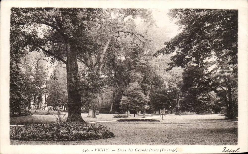 Vichy — W Grands Parcs (Pejzaż) — Ideal, n° 540 - Awers