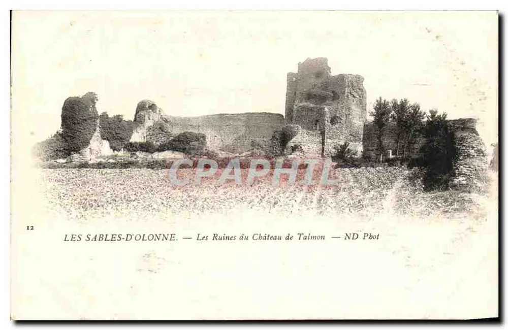 Les Sables-d'Olonne — Ruinen des Schlosses Talmon — ND Pbot - Vorderseite