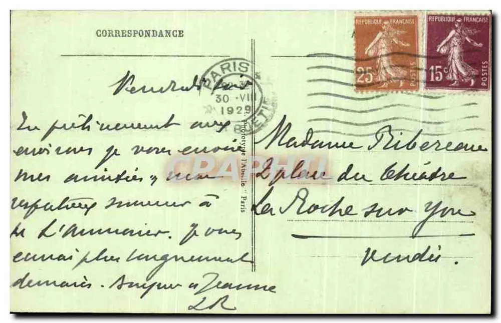 Nanterre — Het Putje van Sint Geneviève — uitgever Parijs, n°8 - Achterkant