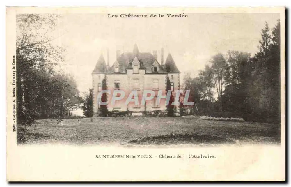 Saint-Mesmin-le-Vieux — Schloss Audraire — Sammlung A. Robin, Fontenay-le-Comte - Vorderseite