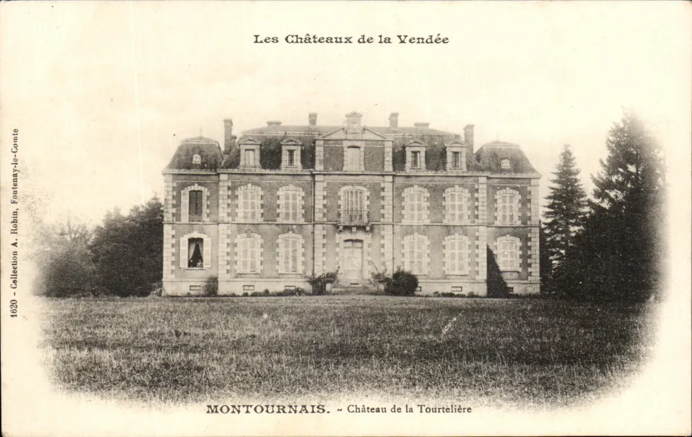 Schloss la Tourtelière — Montournais — Verleger A. Robin, Fontenay-le-Comte - Vorderseite