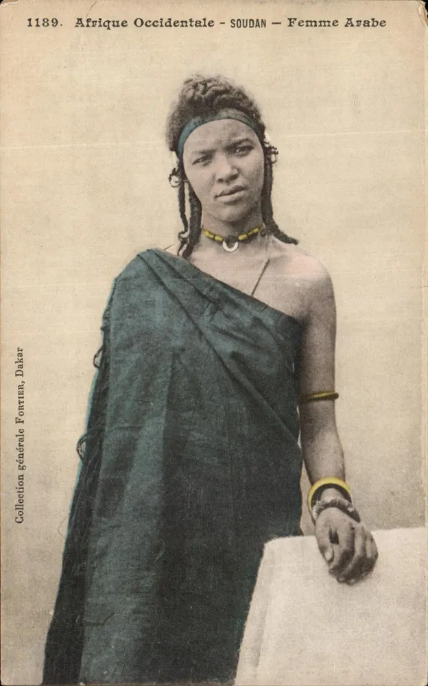 Westafrika - Sudan - Arabische Frau — Collection générale Fontrien, Dakar, n°1189 - Vorderseite