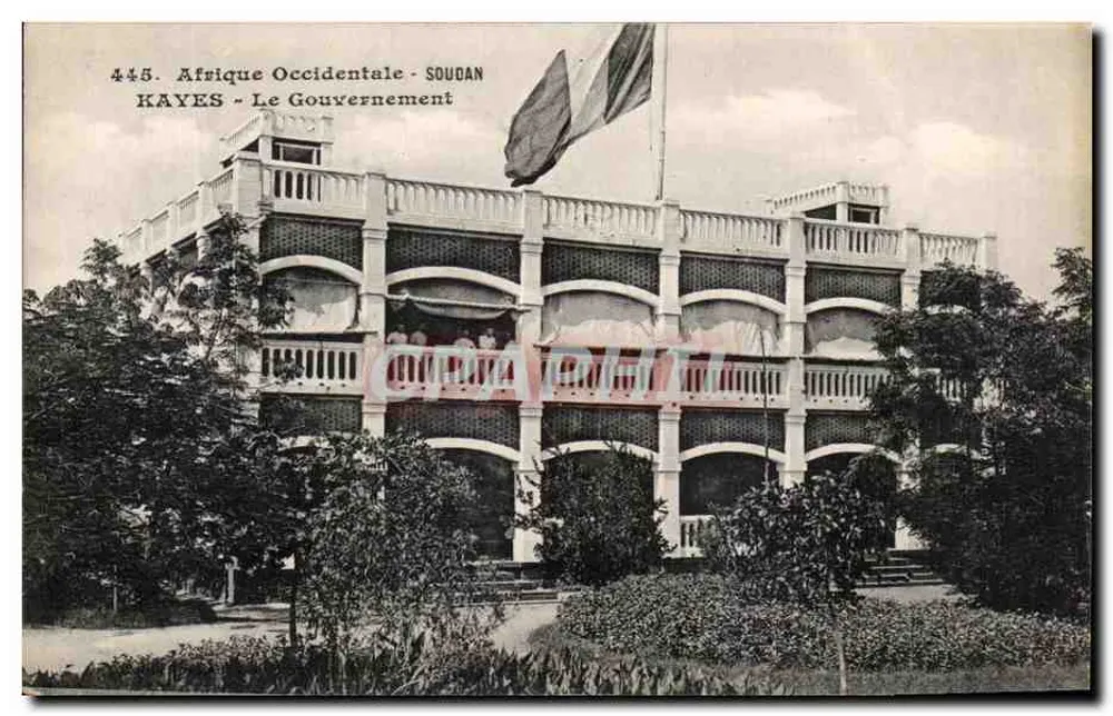 Kayes - Das Regierungsgebäude — Französisch-Westafrika, Nr. 445 - Vorderseite