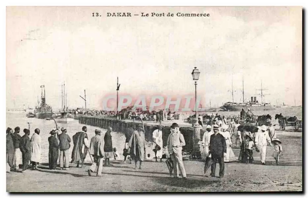 Dakar — O Porto de Comércio — DAKAPHIL - Frente