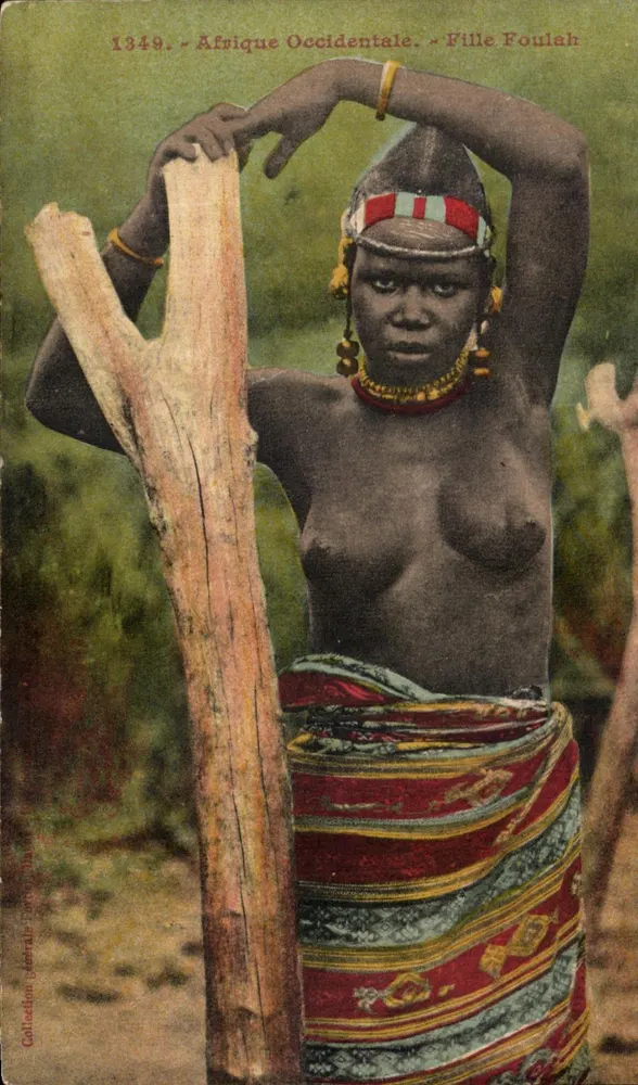 Foulah-Mädchen — Westafrika — Allgemeine Sammlung Torrès, n°1349 - Vorderseite