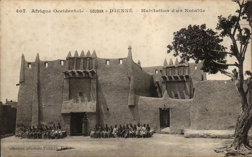 Westafrika - Sudan - Dienné - Wohnsitz eines Würdenträgers — Allgemeine Sammlung Fonzier, Dakar, Nr. 407 - Vorderseite