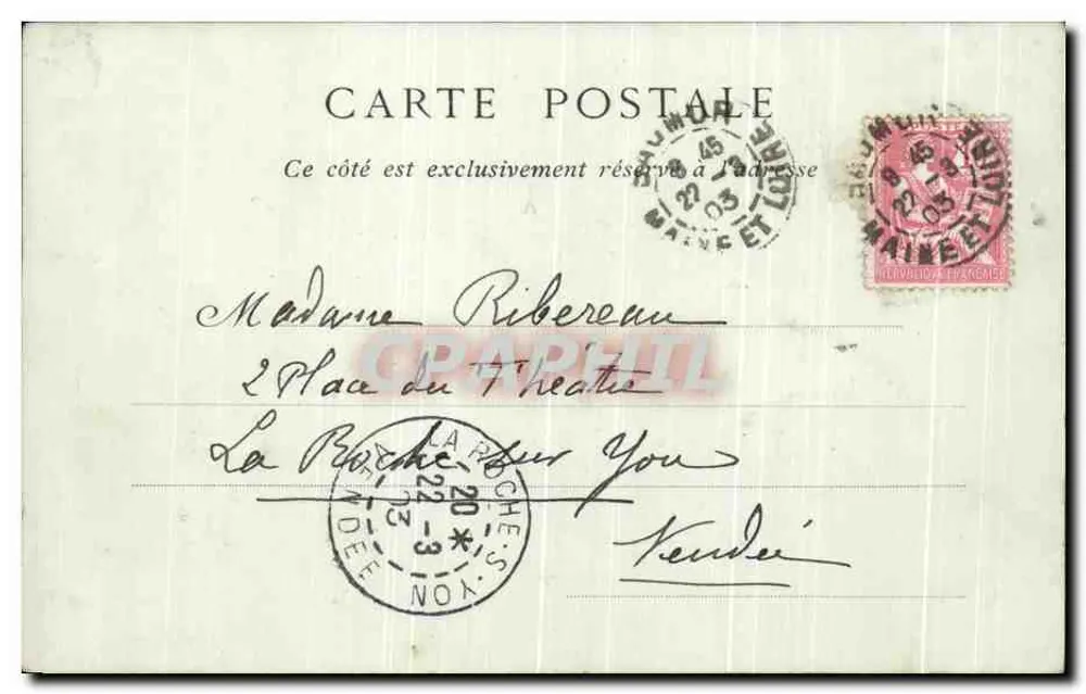 Angers — Die Turm der Hochkette — Collections ND Phot - Rückseite