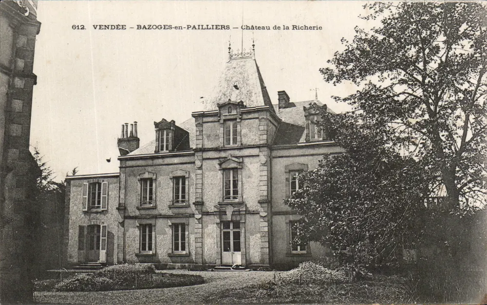 Schloss la Richerie — Bazoges-en-Pailliers — Vendée — n° 612 - Vorderseite