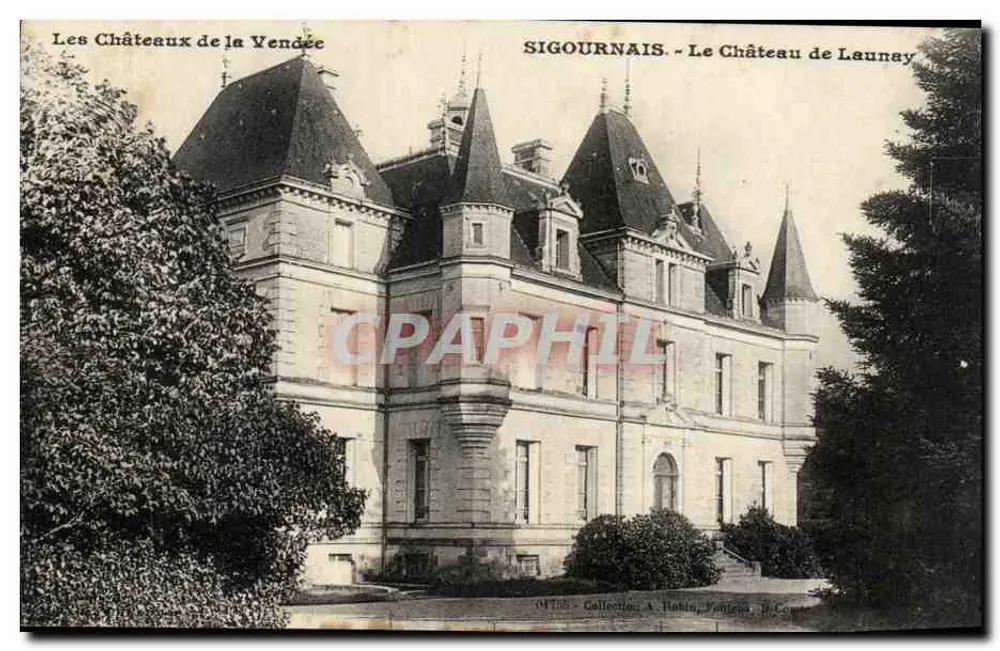 Sigournais — Schloss Launay — Sammlung A. Robin, Fontaine — Nr. 01725 - Vorderseite