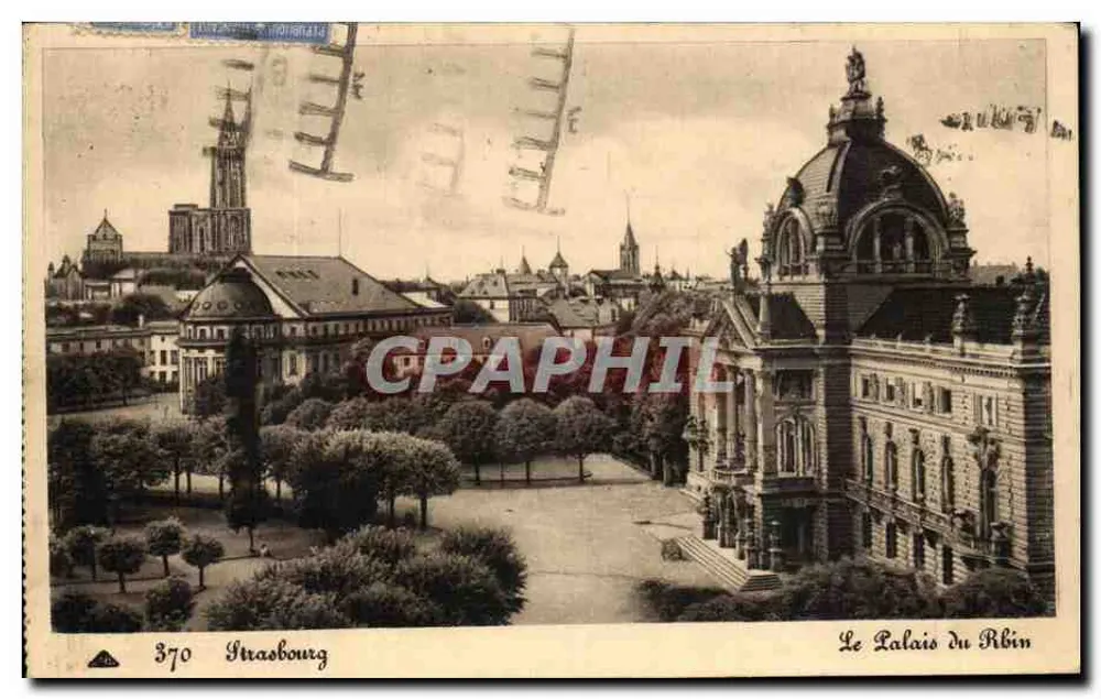 Estrasburgo — O Palácio do Reno — 370 - Frente