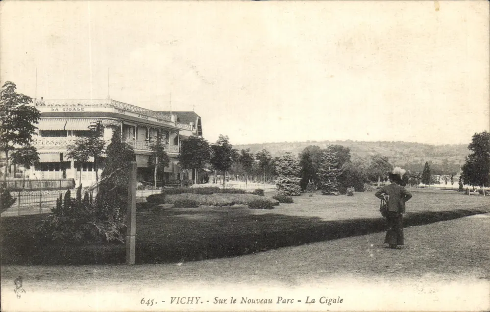 Vichy - Im neuen Park - La Cigale — anonymer Verlag, n° 645 - Vorderseite