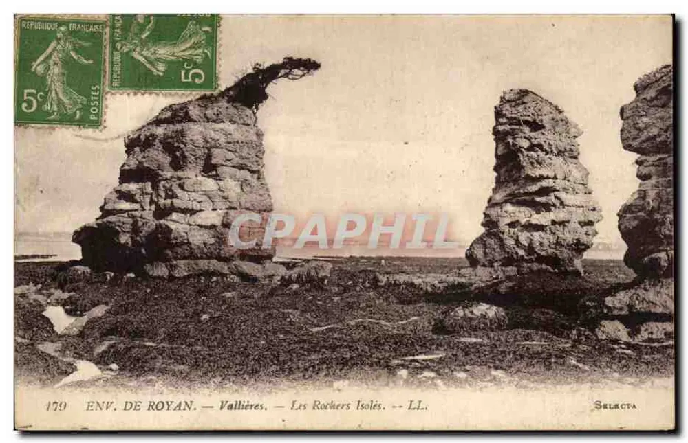 Umgebung von Royan — Vallières — Die Isolierten Felsen — Selecta - Vorderseite