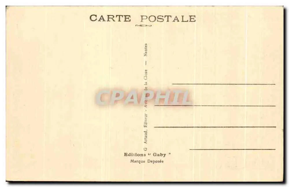 Saintes — Entrada do Cours National — Gaby - Verso