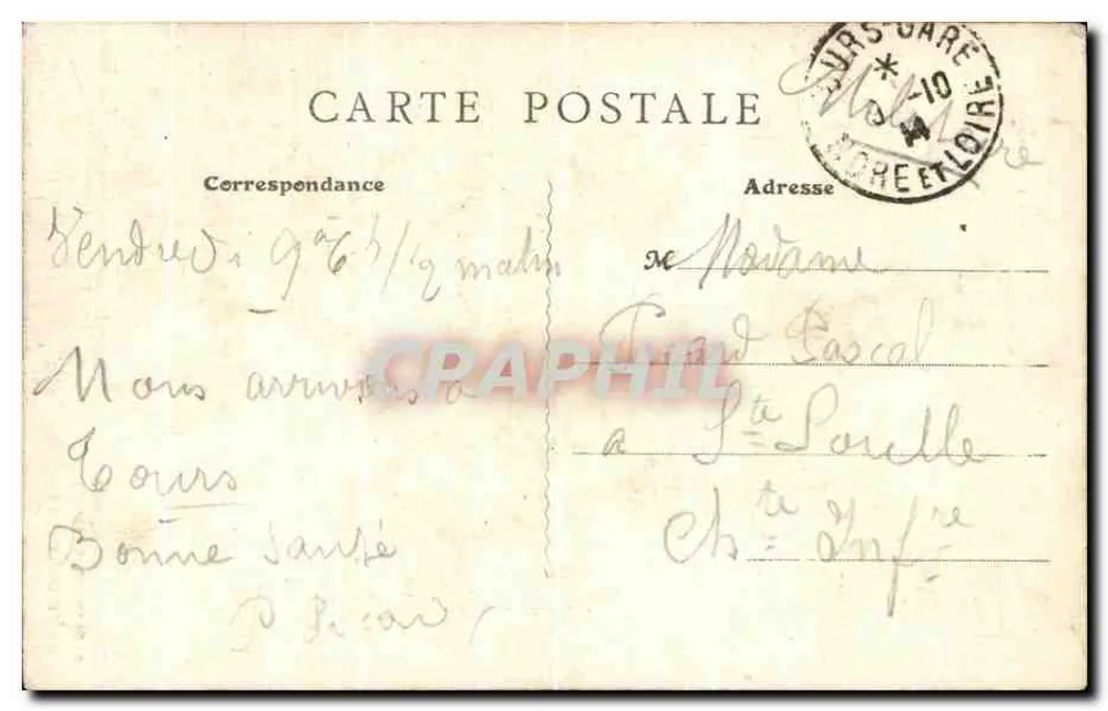 Igreja de São Ausônio — Angoulême — E. Constantin, editor, n°68 - Verso