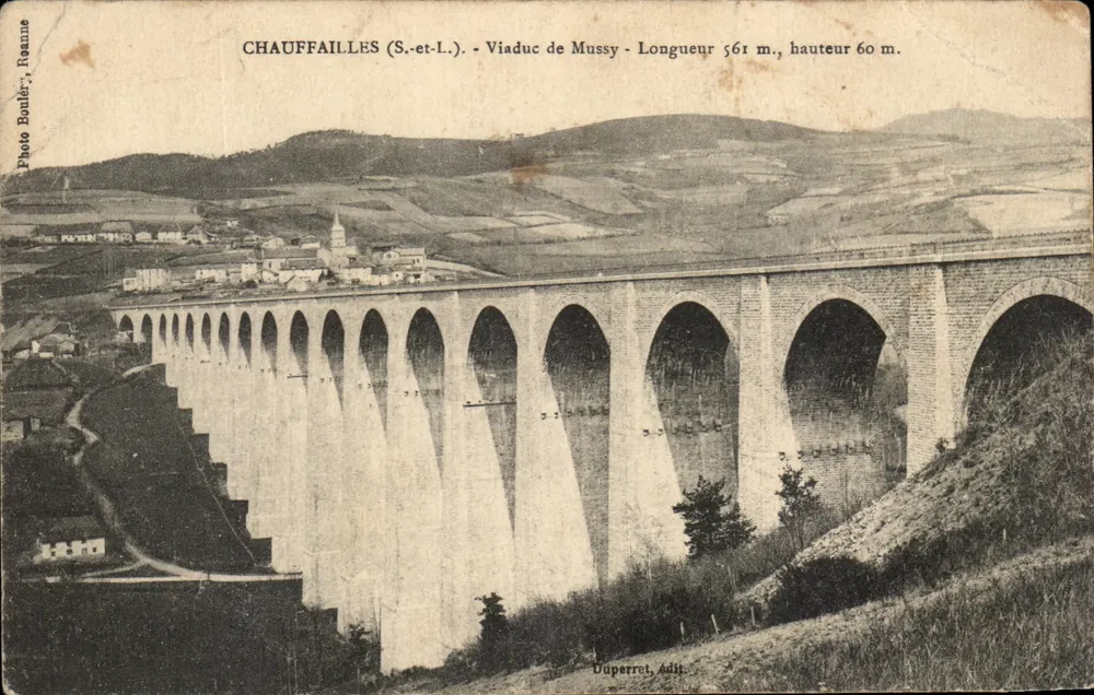 Chauffailles (S.-et-L.) — Viaduc de Mussy — éditeur Duperret, Adit. - Frente