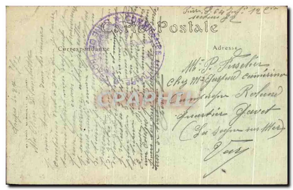 Troyes — Vista sobre a Prefeitura — ND. Fot. n°148 - Verso