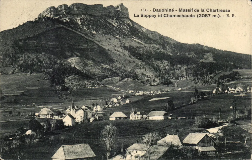 Le Sappey und Chamechaude — Massiv der Chartreuse (2087 m.) —n°261 - Vorderseite
