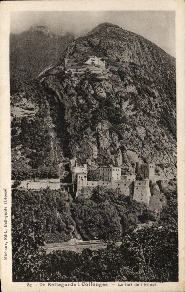 De Bellegarde à Colfontges — Le fort de l'Ecluse — J. Michaux, Edit. (Déposé) n°81 - Frente
