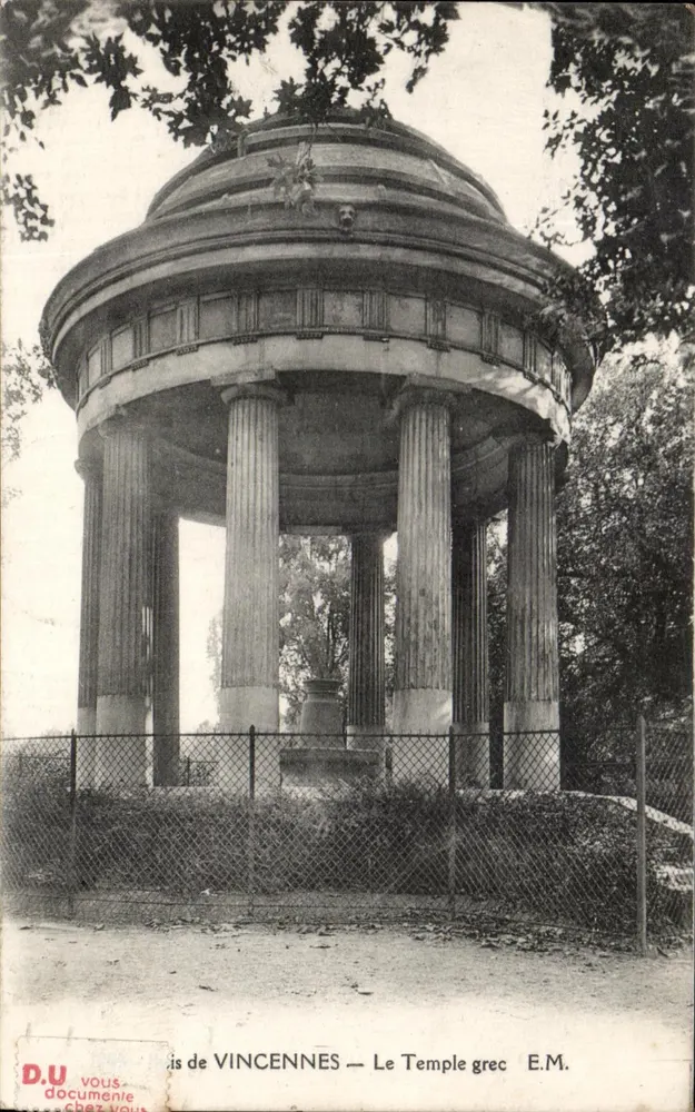 Vincennes — O Templo Grego — E.M. - Frente