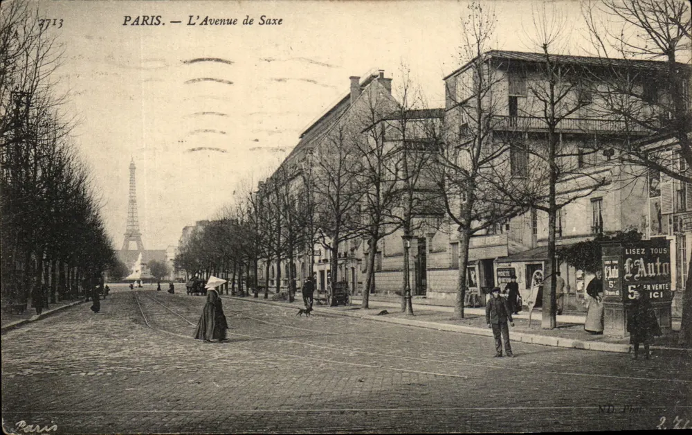PARIS — Avenue de Saxe — N°7713, veröffentlicht von N.D. Phot. - Vorderseite