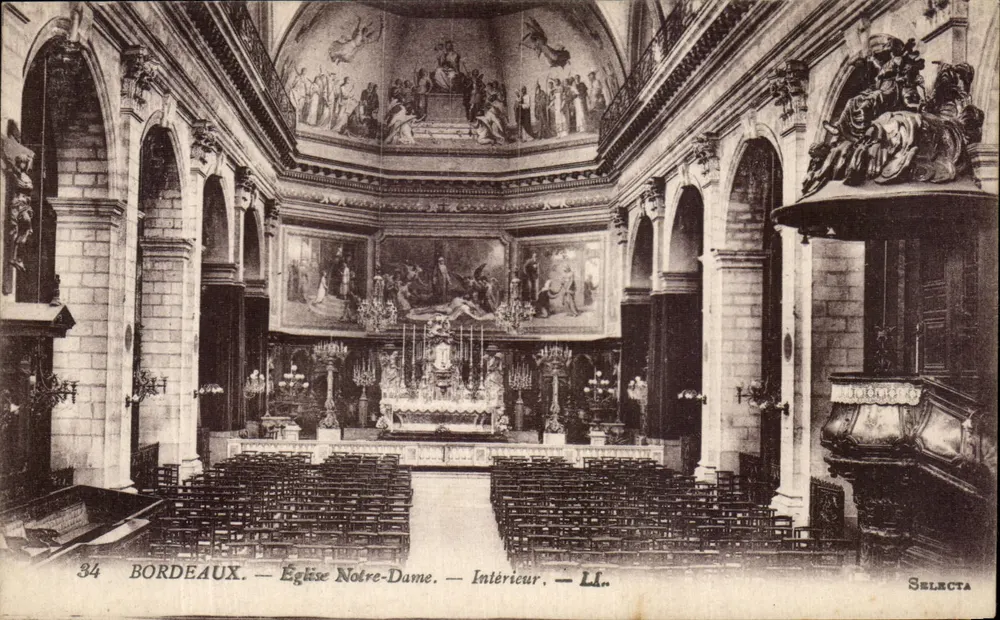 Bordeaux — Igreja de Nossa Senhora — Interior — Selecta - Frente