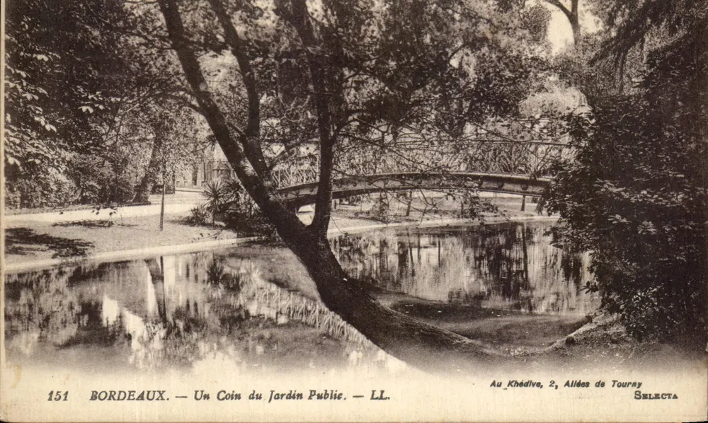 Bordeaux — Ein Eckchen des öffentlichen Gartens — LL. — SELECTA - Vorderseite