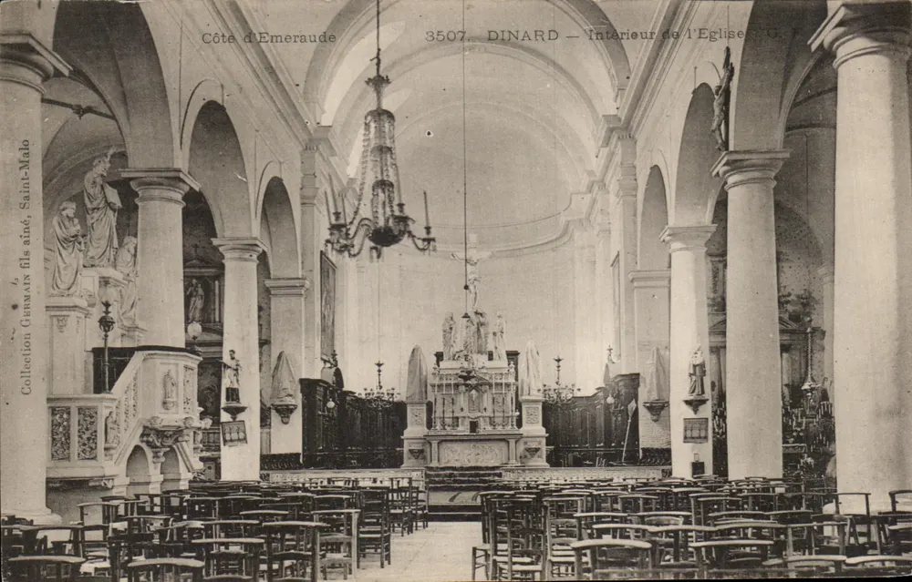 Dinard — Innenansicht der Kirche — Côte d'Emeraude, Nr. 3507 - Vorderseite