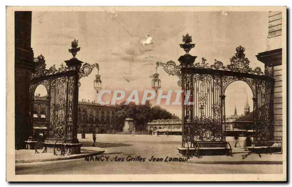 NANCY — Les Grilles — Édition d'Art V. Rieder, n° 20 - Frente