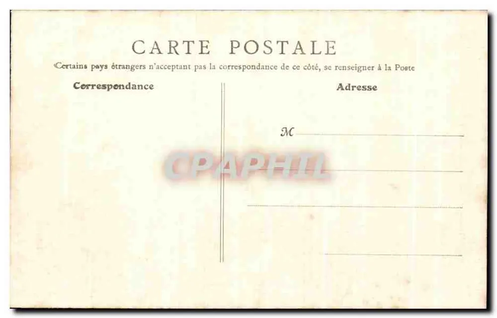 Lyon - Palais de la Bourse - Place des Cordeliers — B. F. PARIS n°125 - Rückseite