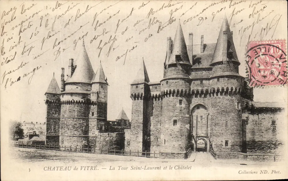 Schloss Vitré — Tour Saint-Laurent und Châtelet — Sammlung ND. Phot. - Vorderseite