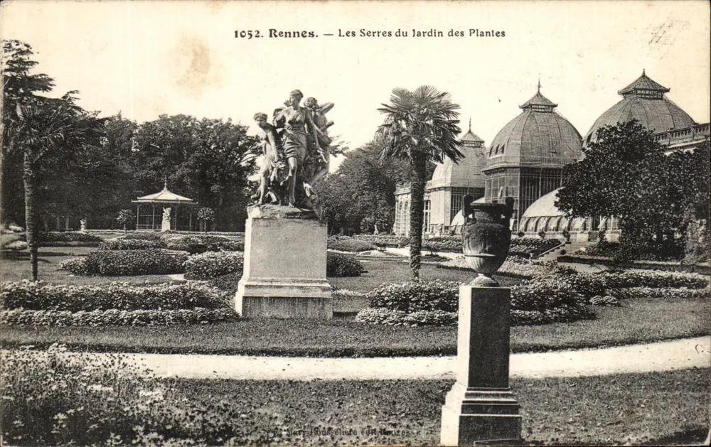 Rennes — Die Gewächshäuser des Jardin des Plantes — Verlag R. Rousselet, Rennes - Vorderseite