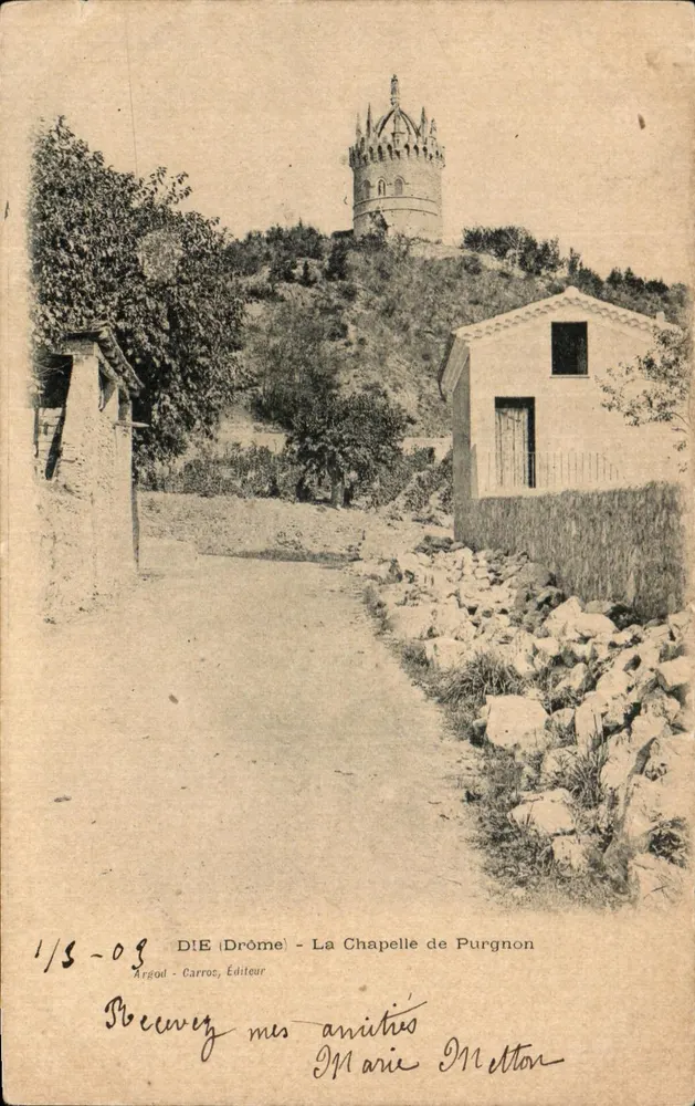A Capela de Purgnon — Drôme — Argod, Carros, Editor - Frente