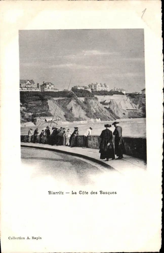 Biarritz — A Costa das Basques — Coleção A. Rapin - Frente