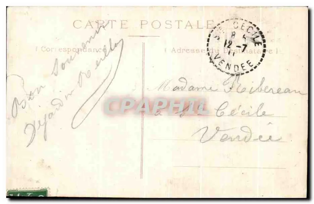 Nérac — Les trois Fontaines et Allée des Soupirs — éditeur non visible, n° de série non lisible - Rückseite