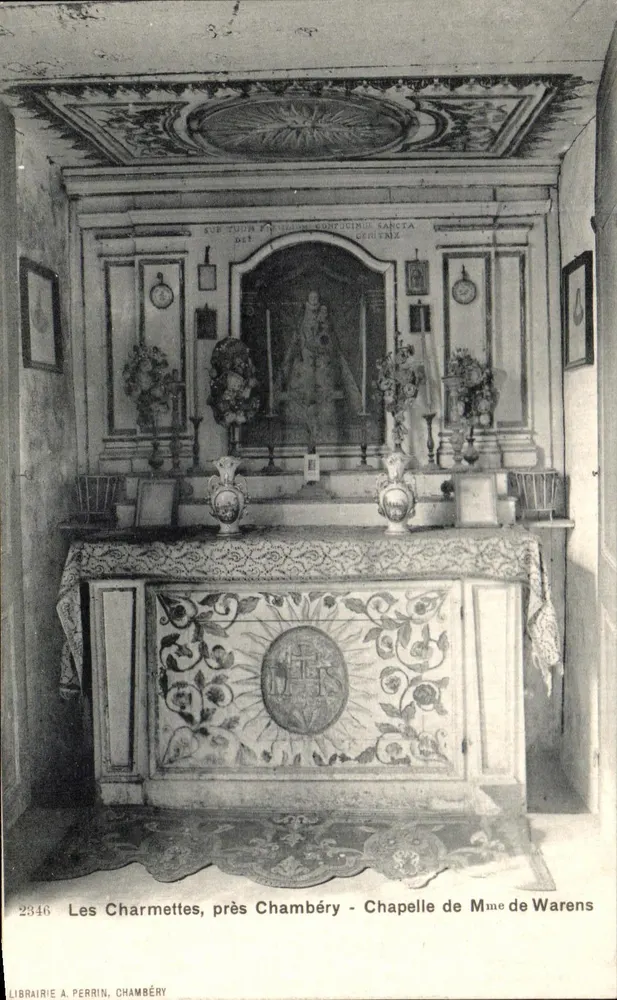 Les Charmettes, in der Nähe von Chambéry — Kapelle von Madame de Warens — Librairie A. Perrin, Chambéry - Vorderseite