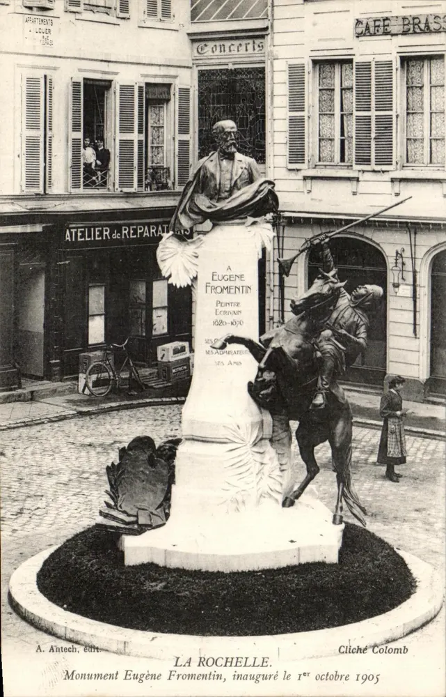 Denkmal für Eugène Fromentin — La Rochelle — Verleger A. Antech, Seriennummer nicht sichtbar - Vorderseite