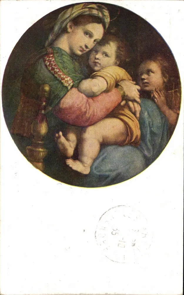 La Madonnina della Seggiola — Sanzio Raffaello — Internationale Ausstellung Paris 1937 - Vorderseite