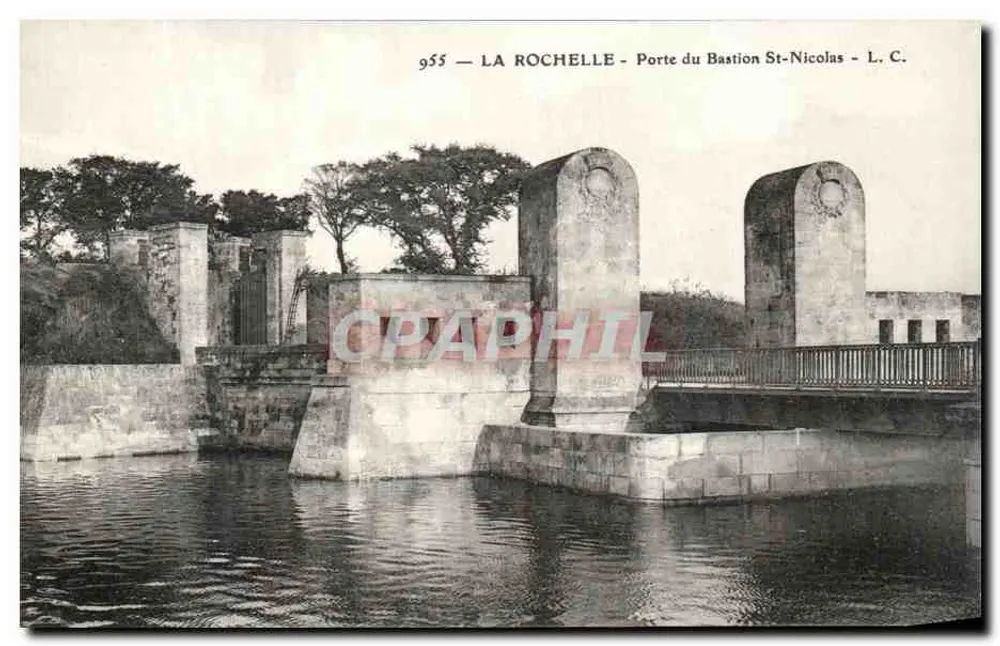 La Rochelle - Tor des Bastions St-Nicolas — L. C. — n° 955 - Vorderseite