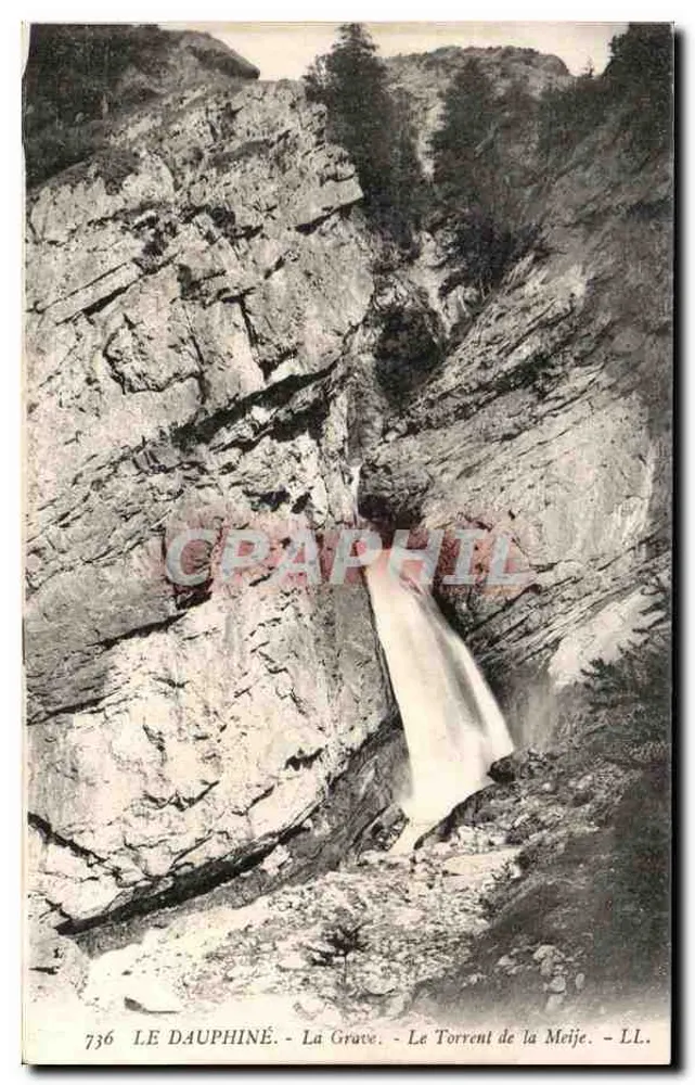 Das Dauphiné - La Grave - Der Torrent der Meije - LL. - n°736 - Vorderseite