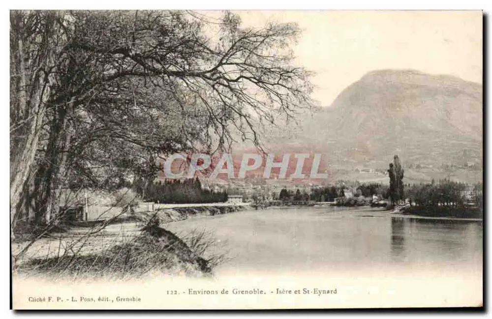 Isère i St-Eynard — Okolice Grenoble — Cliché F. P., L. Pons, wyd., Grenoble - Awers