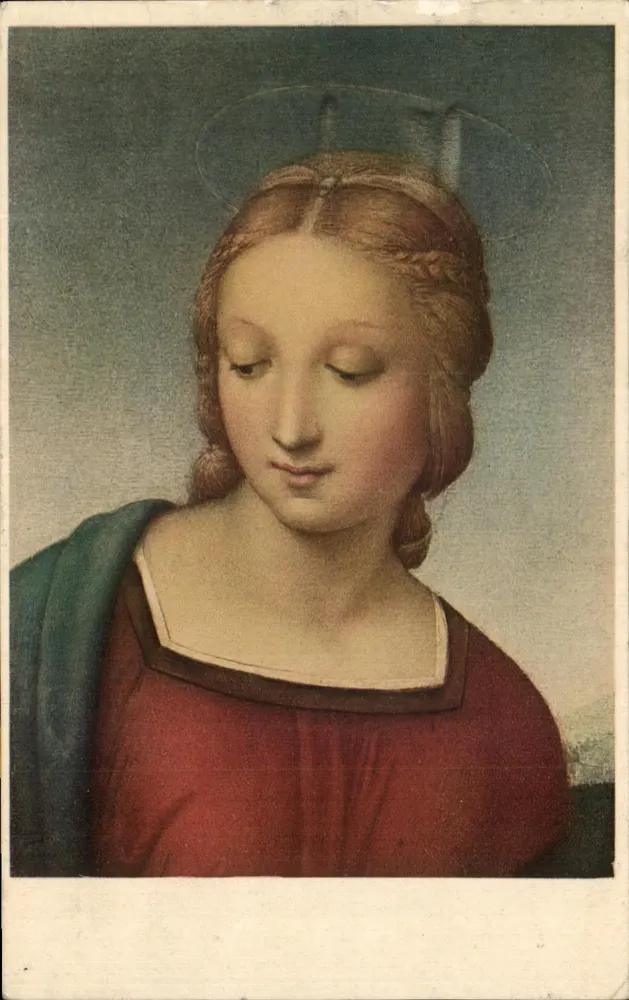 Madonna del Cardellino — Nachbildung eines Gemäldes von Raphael — Galleria Uffizi, Florenz - Vorderseite