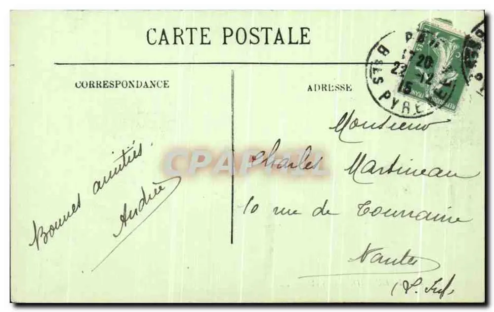 O Pic du Midi d'Ossau — LL. — n°194 - Verso